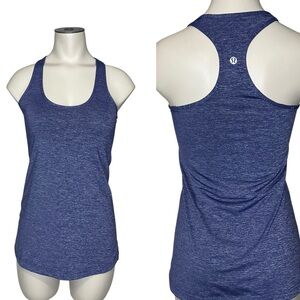 LULULEMON ATHLETICA sz Small Racerback Tank Top Heathered Blue